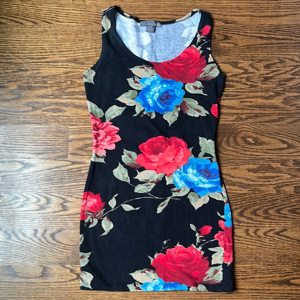 Women’s Small Forever 21 Floral Bodycon Mini Dress